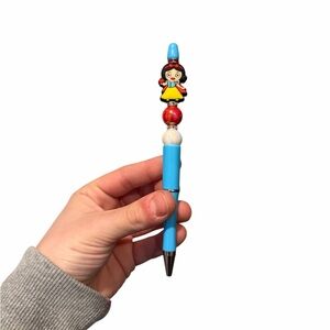 Snow White Disney Custom Beaded Pen - Comes With One Extra Pen Refill
